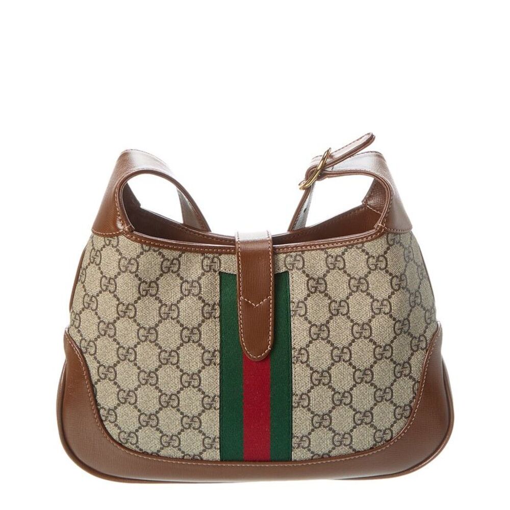 Gucci Jackie 1961 Small Gg Supreme Canvas & Leather Hobo Bag - Picture 2 of 4
